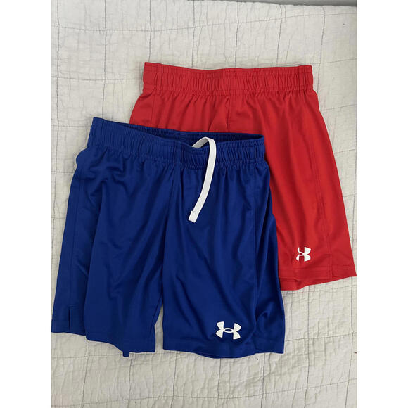 Under Armour Boys Youth Small Shorts HeatGear Bundle, Set of 2 Athletic Shorts - Picture 4 of 6